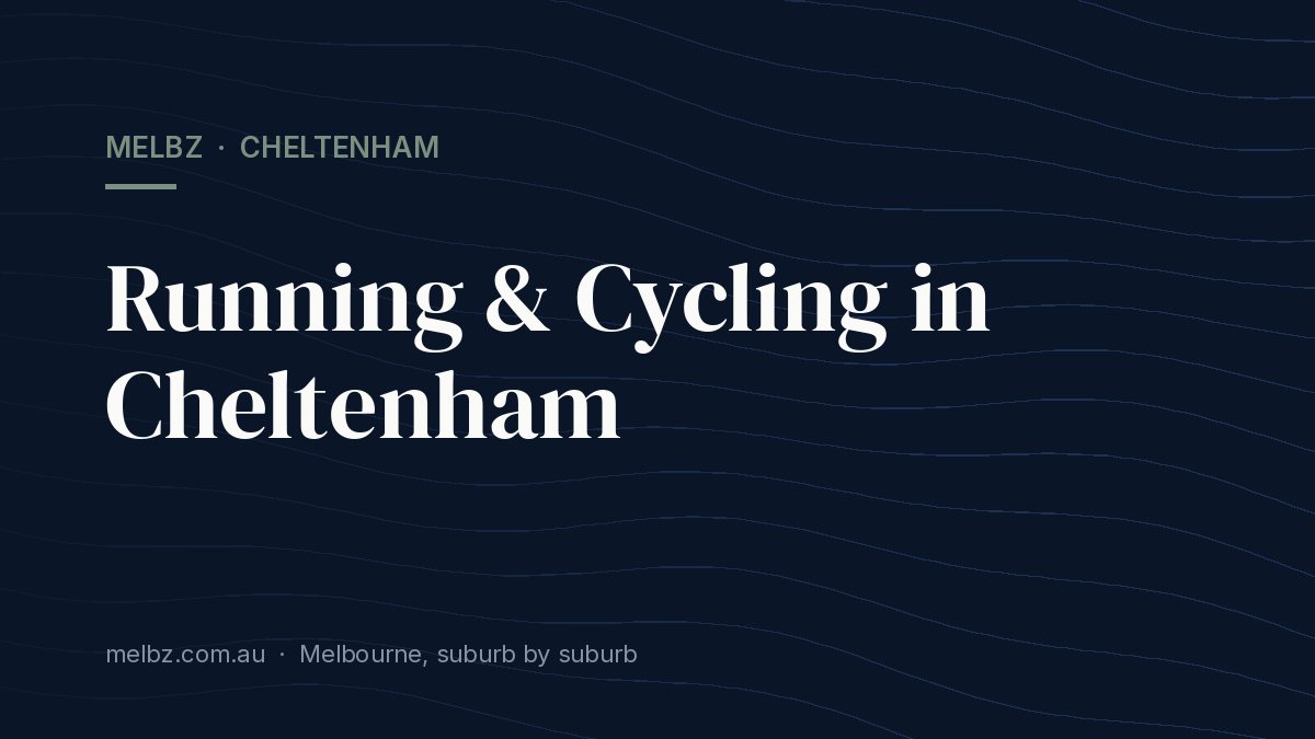 Title card: Running & Cycling in Cheltenham