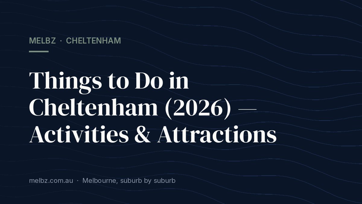 Title card: Things to Do in Cheltenham (2026) — Activities & Attractions