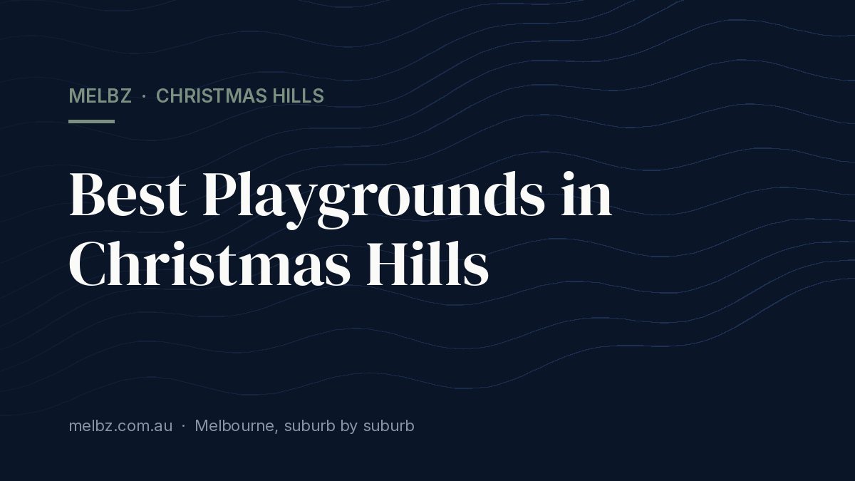 Title card: Best Playgrounds in Christmas Hills