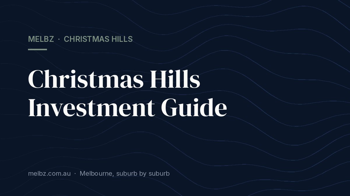 Title card: Christmas Hills Investment Guide