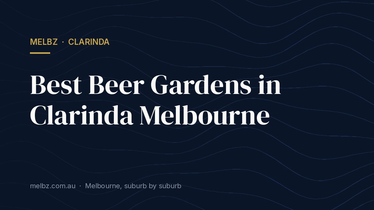 Title card: Best Beer Gardens in Clarinda Melbourne