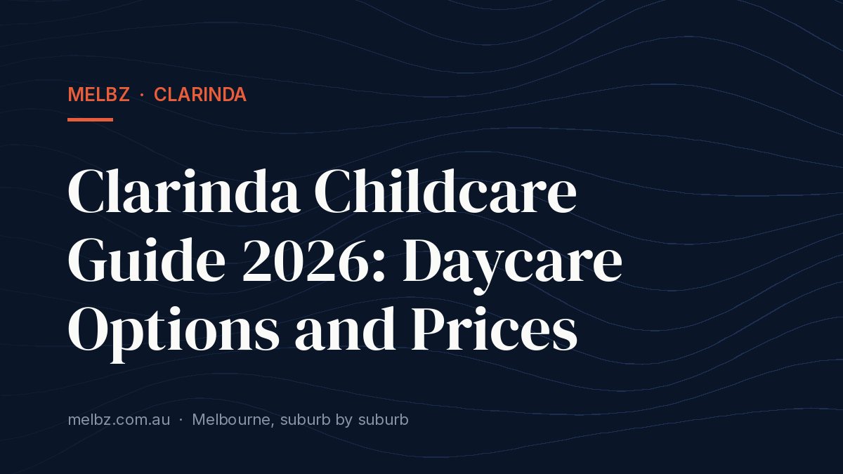Title card: Clarinda Childcare Guide 2026: Daycare Options and Prices