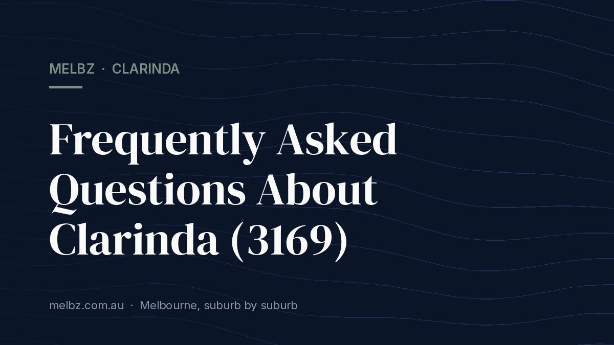 Title card: Frequently Asked Questions About Clarinda (3169)