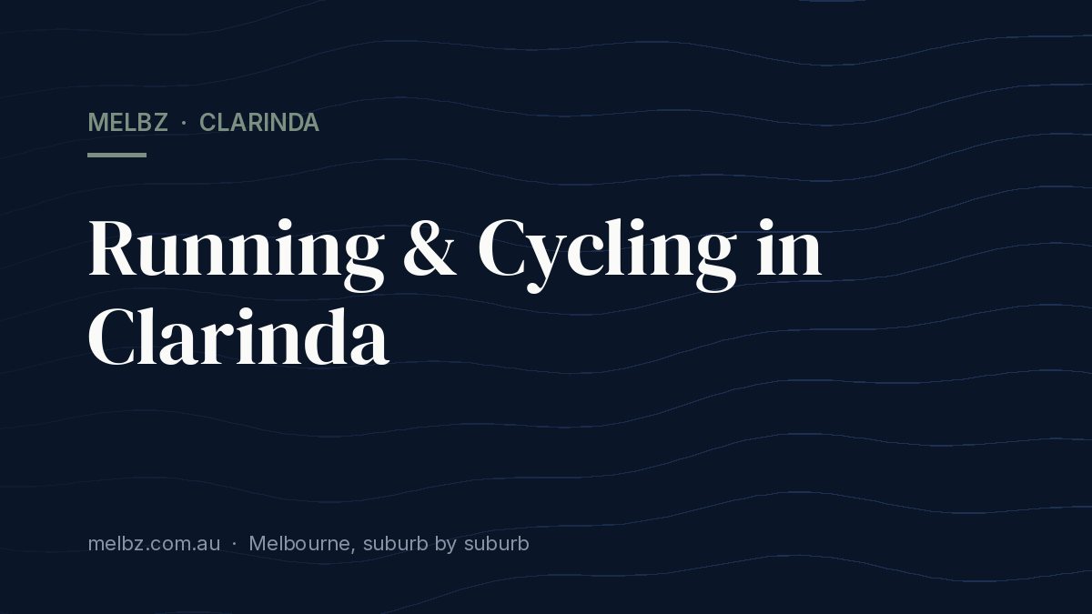 Title card: Running & Cycling in Clarinda