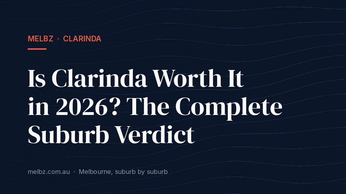 Title card: Is Clarinda Worth It in 2026? The Complete Suburb Verdict