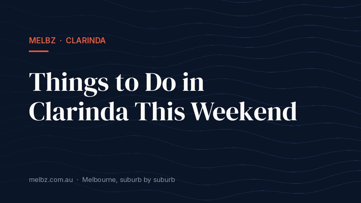 Title card: Things to Do in Clarinda This Weekend