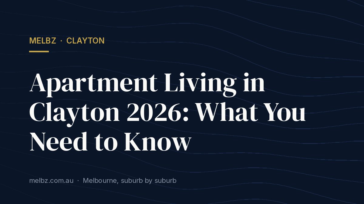 Title card: Apartment Living in Clayton 2026: What You Need to Know