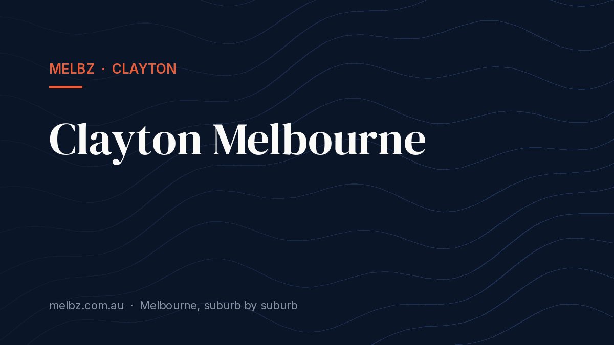 Title card: Clayton Melbourne