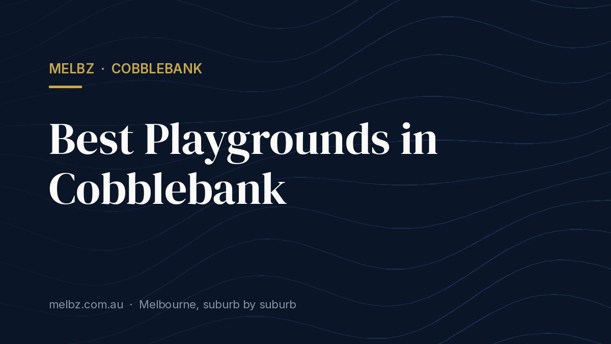 Title card: Best Playgrounds in Cobblebank