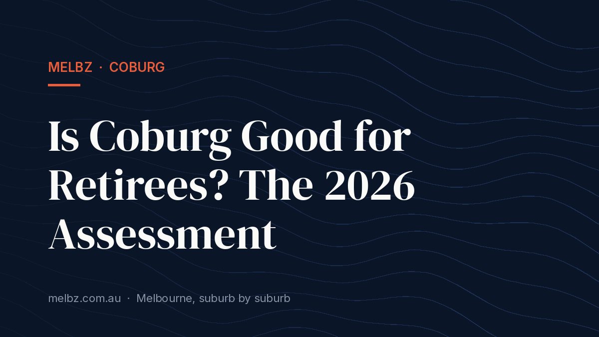 Title card: Is Coburg Good for Retirees? The 2026 Assessment