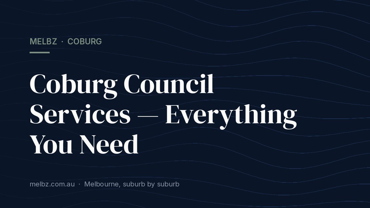 Title card: Coburg Council Services — Everything You Need