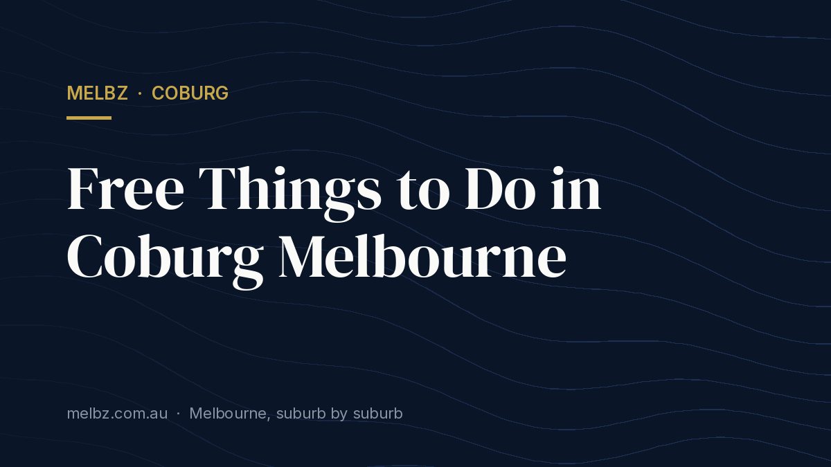 Title card: Free Things to Do in Coburg Melbourne