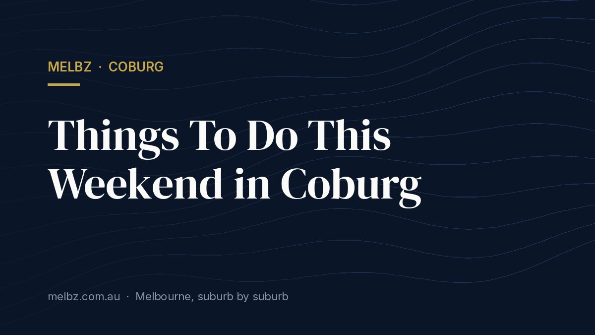 Title card: Things To Do This Weekend in Coburg
