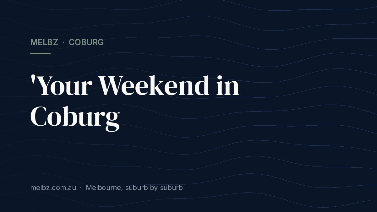Title card: 'Your Weekend in Coburg