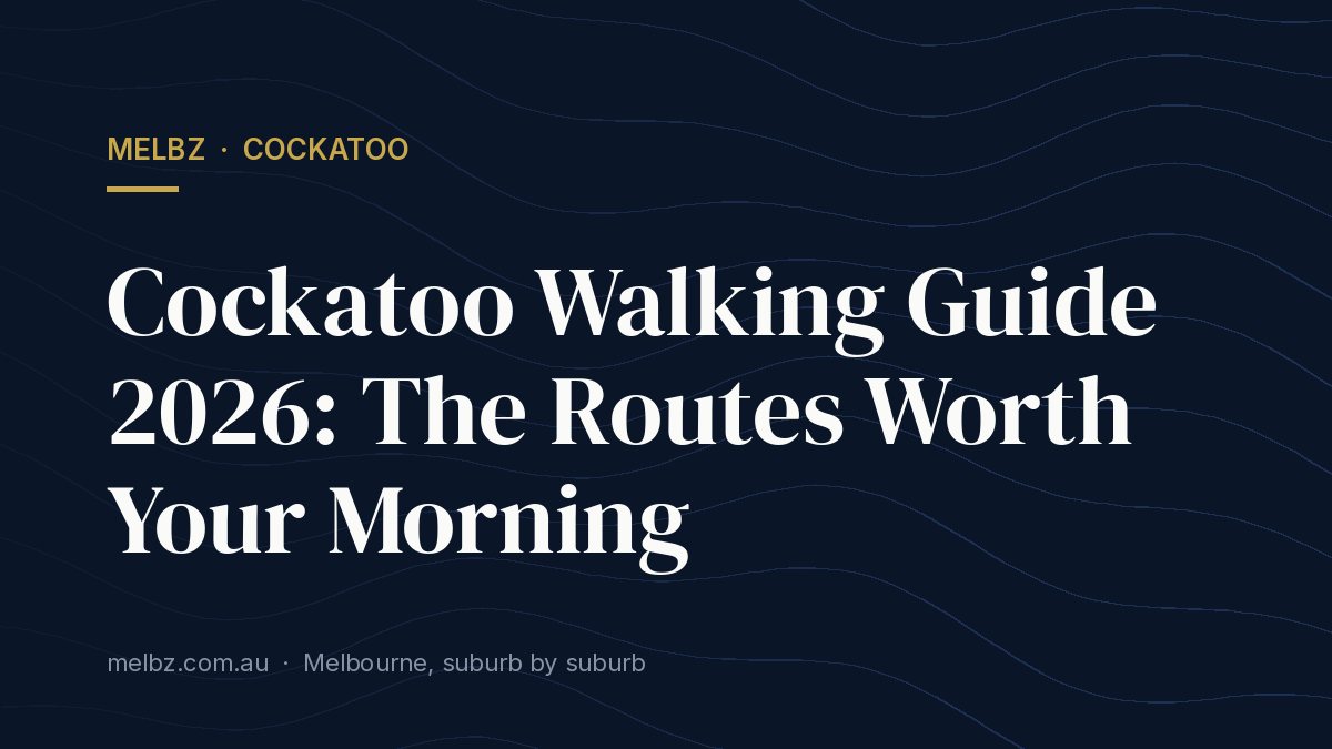 Title card: Cockatoo Walking Guide 2026: The Routes Worth Your Morning