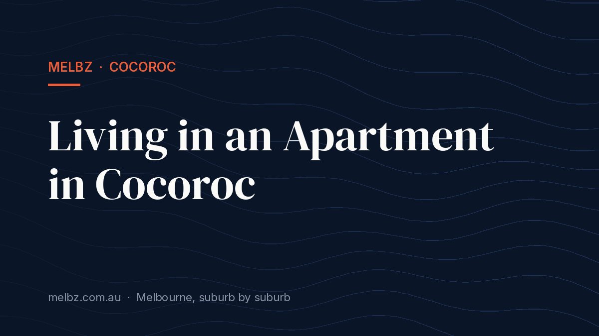 Title card: Living in an Apartment in Cocoroc