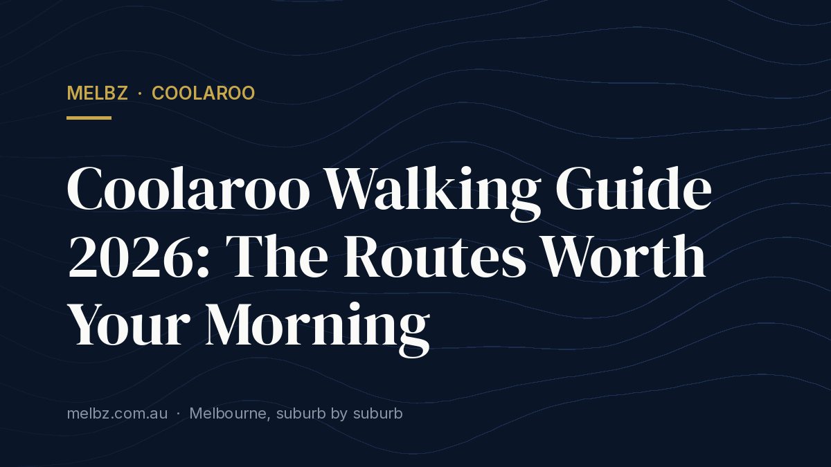 Title card: Coolaroo Walking Guide 2026: The Routes Worth Your Morning