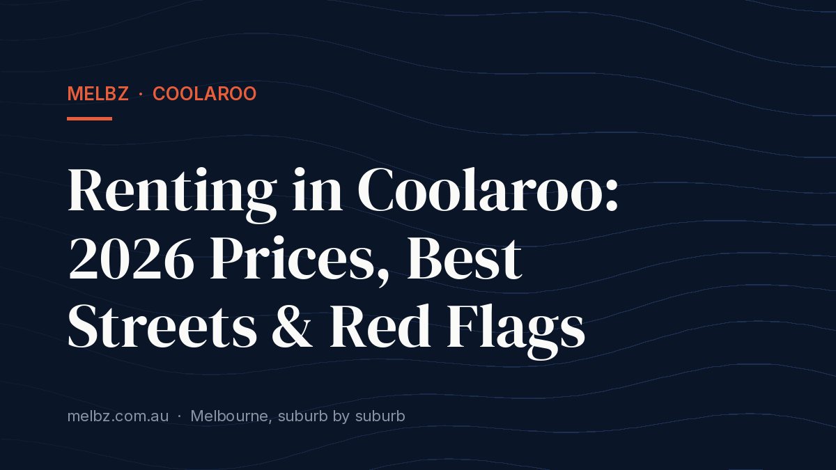 Title card: Renting in Coolaroo: 2026 Prices, Best Streets & Red Flags