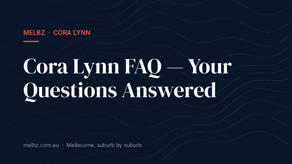 Living in an Apartment in Cora Lynn