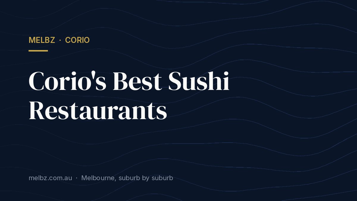 Title card: Corio's Best Sushi Restaurants