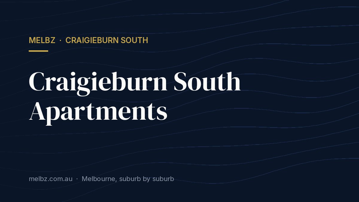 Title card: Craigieburn South Apartments