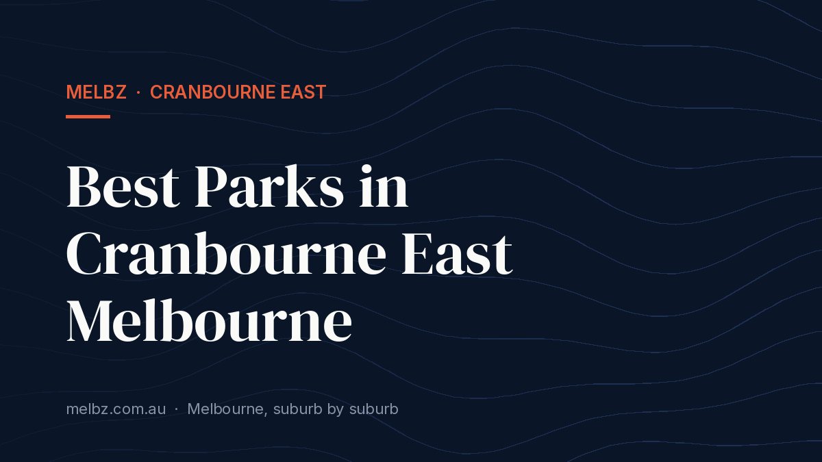 Title card: Best Parks in Cranbourne East Melbourne