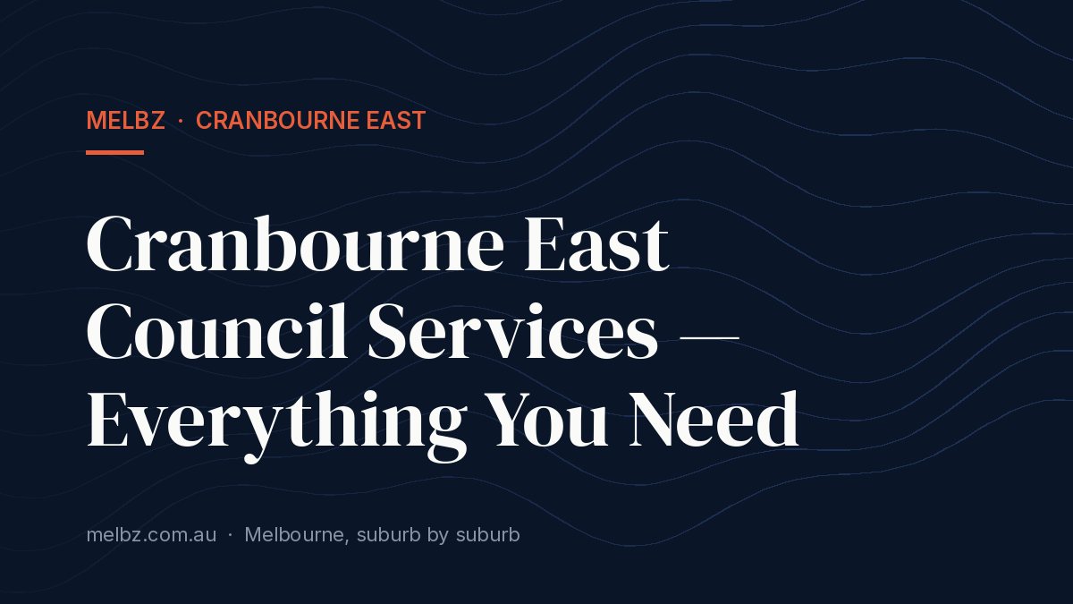 Title card: Cranbourne East Council Services — Everything You Need