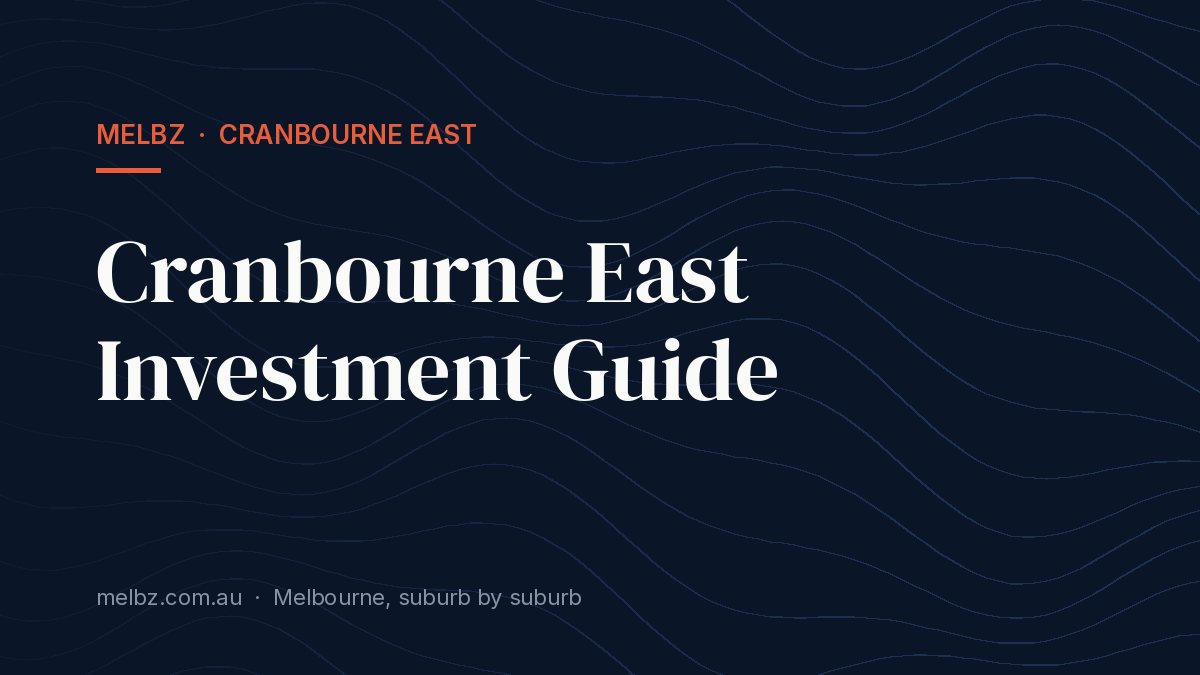 Title card: Cranbourne East Investment Guide