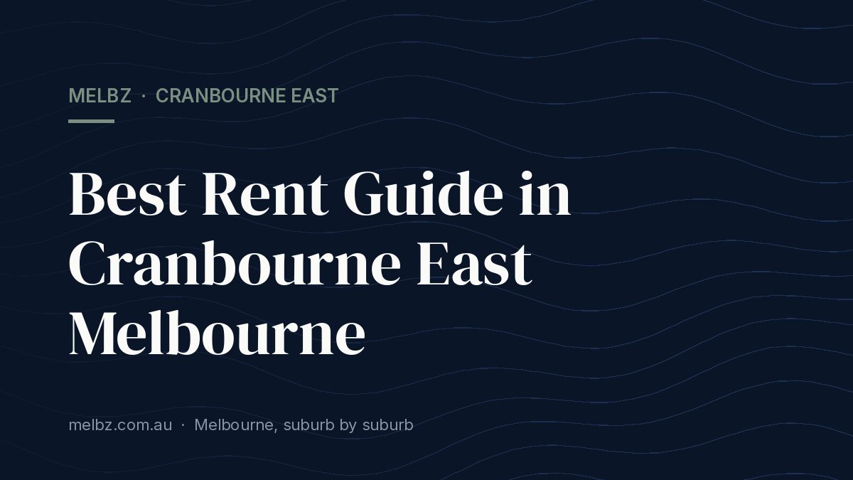 Title card: Best Rent Guide in Cranbourne East Melbourne