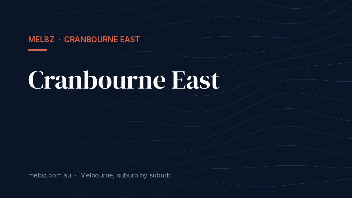 Title card: Cranbourne East