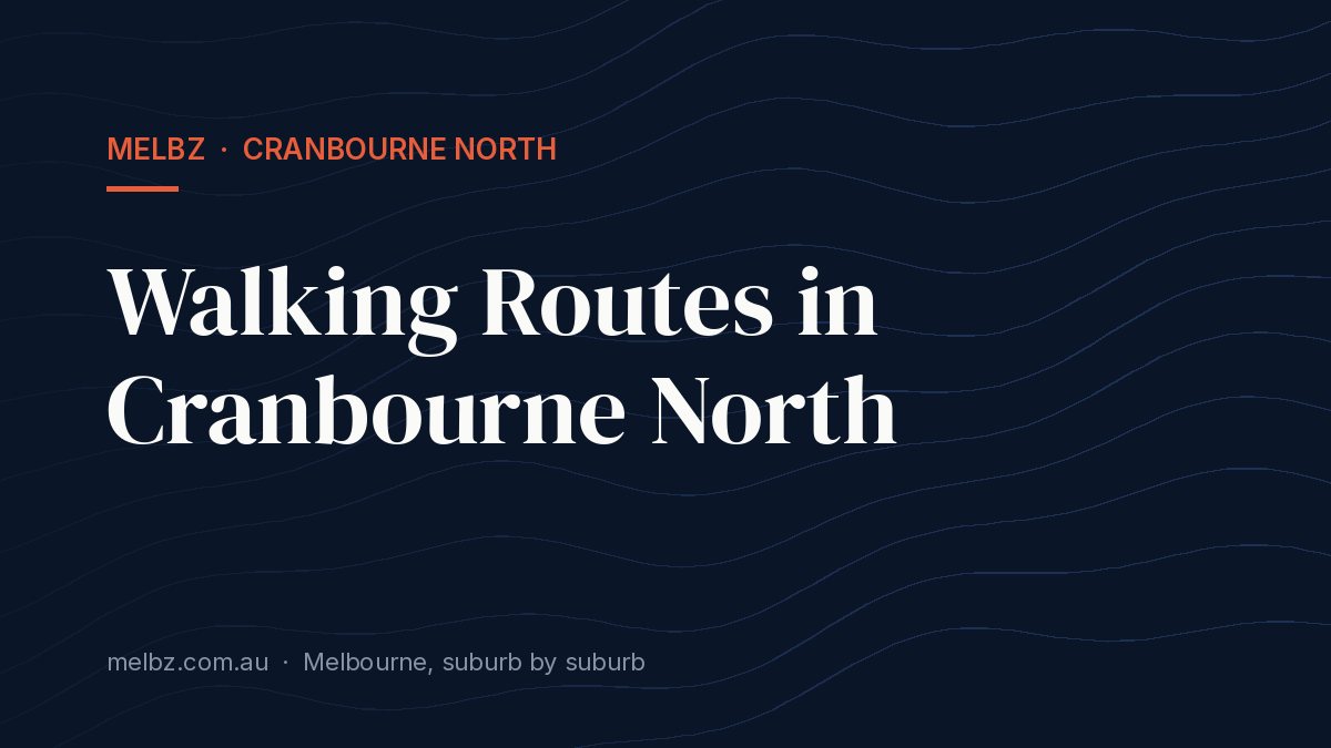 Title card: Walking Routes in Cranbourne North