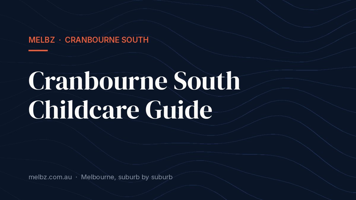 Title card: Cranbourne South Childcare Guide