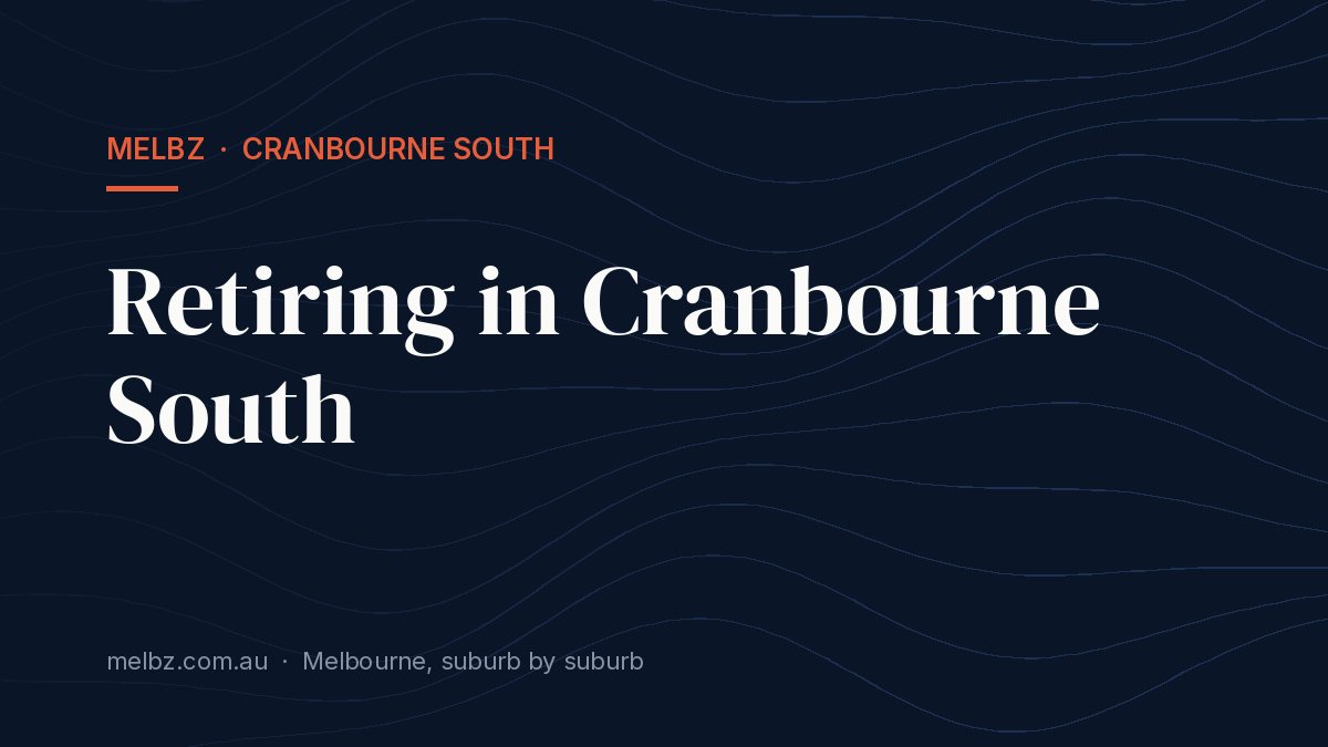 Title card: Retiring in Cranbourne South