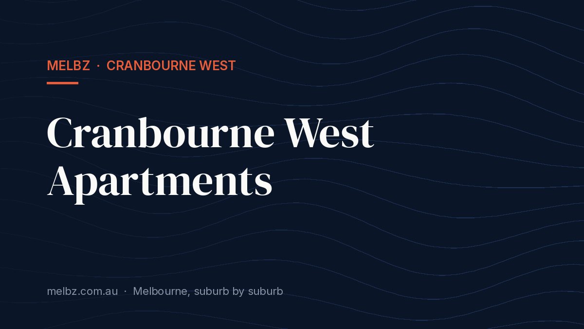 Title card: Cranbourne West Apartments
