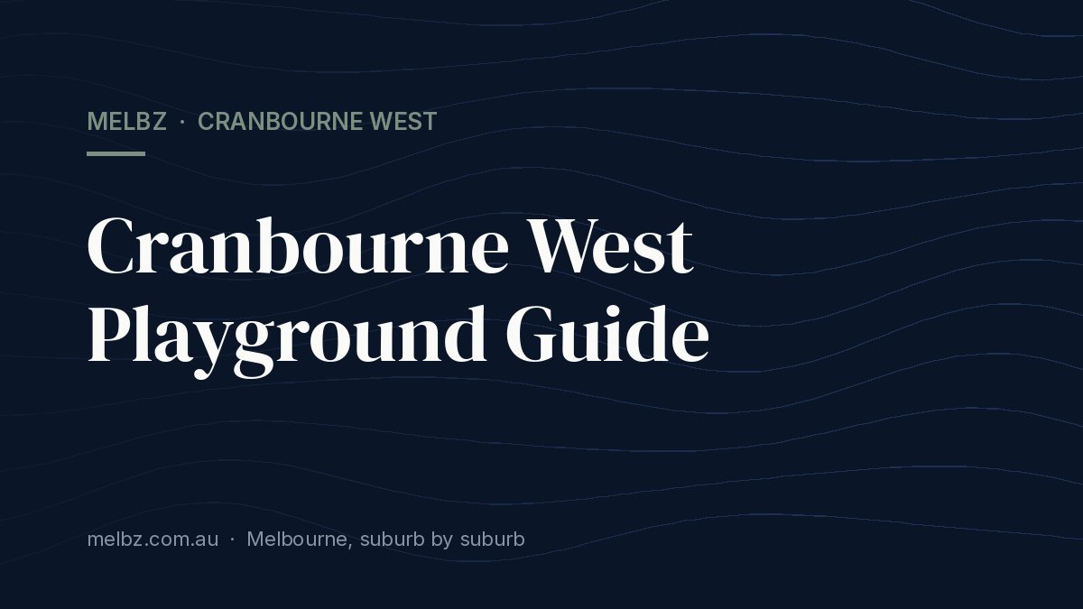 Title card: Cranbourne West Playground Guide
