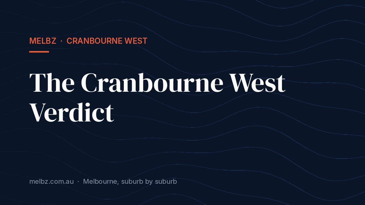 Title card: The Cranbourne West Verdict