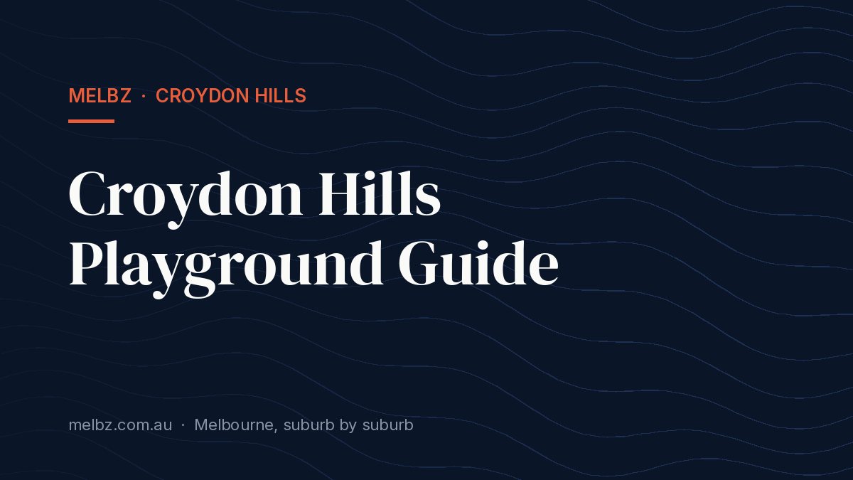 Title card: Croydon Hills Playground Guide