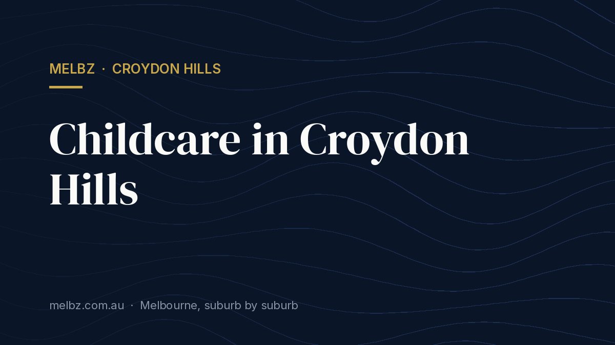 Title card: Childcare in Croydon Hills