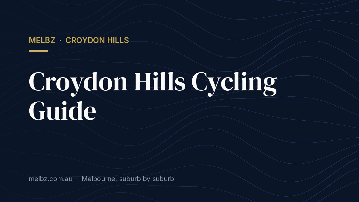Title card: Croydon Hills Cycling Guide