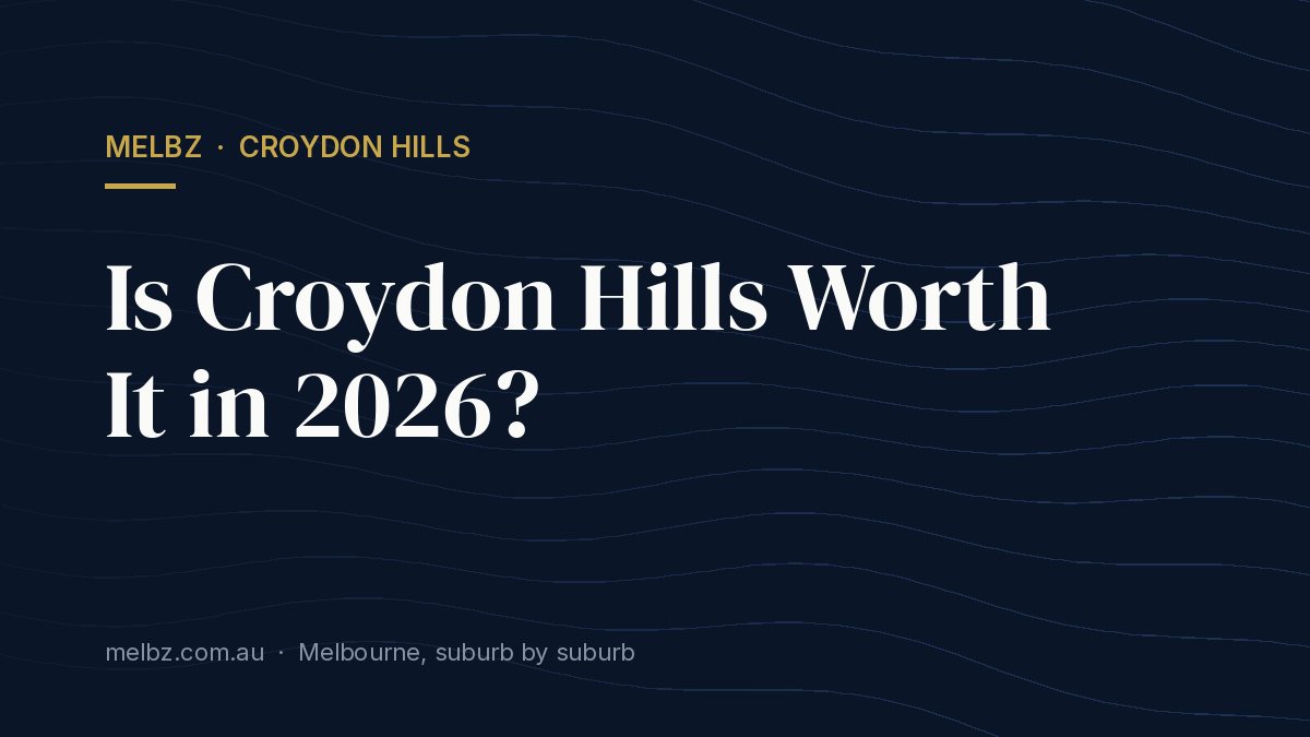 Title card: Is Croydon Hills Worth It in 2026?