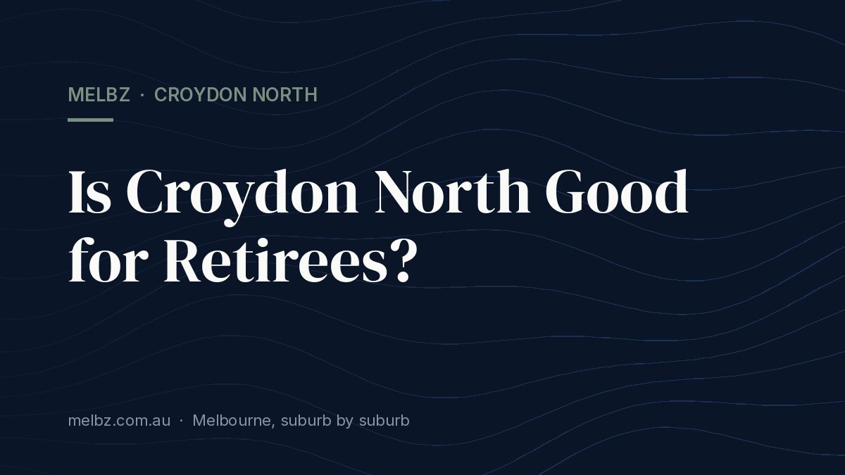 Title card: Is Croydon North Good for Retirees?