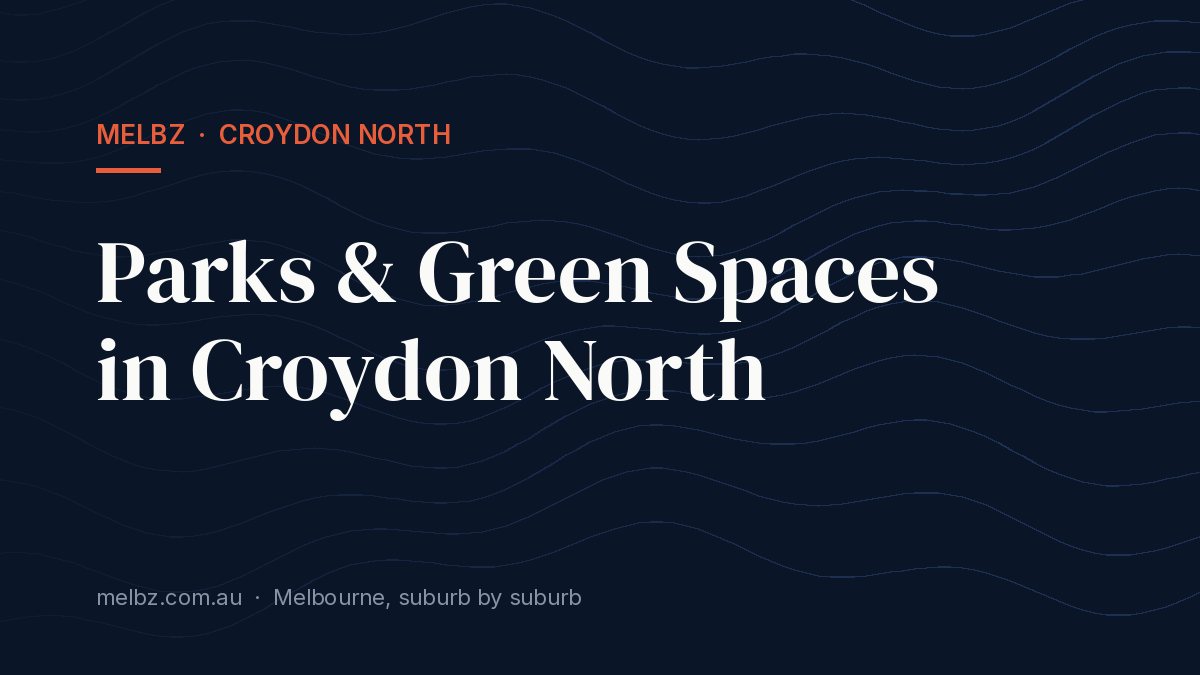 Title card: Parks & Green Spaces in Croydon North