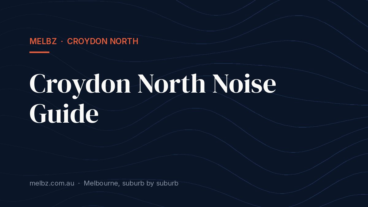 Title card: Croydon North Noise Guide