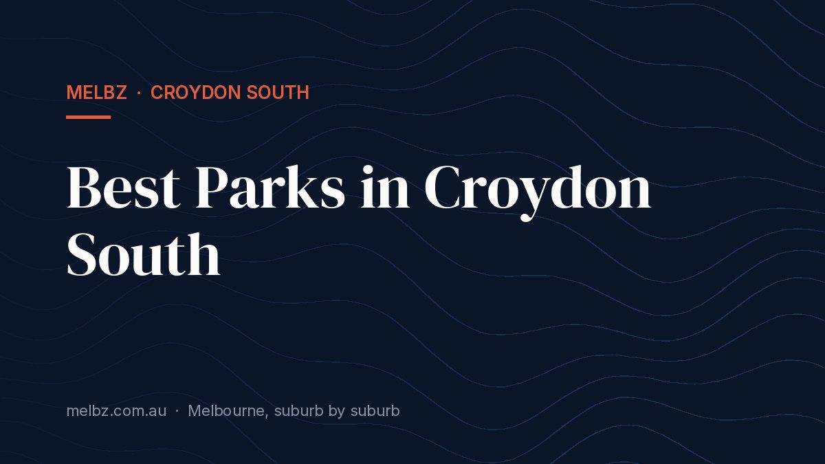 Title card: Best Parks in Croydon South