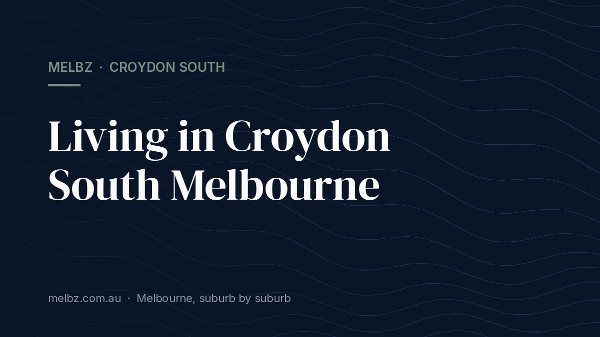 Title card: Living in Croydon South Melbourne