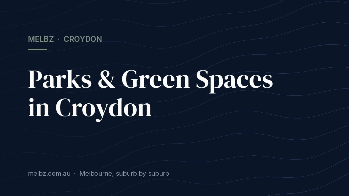 Title card: Parks & Green Spaces in Croydon