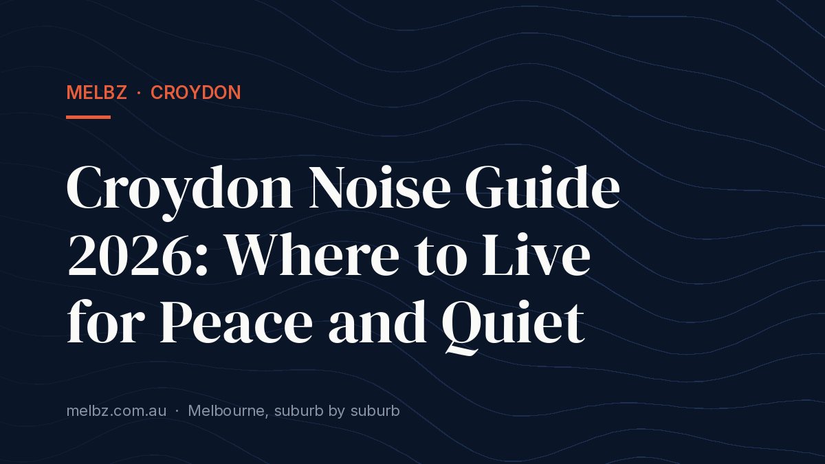 Title card: Croydon Noise Guide 2026: Where to Live for Peace and Quiet