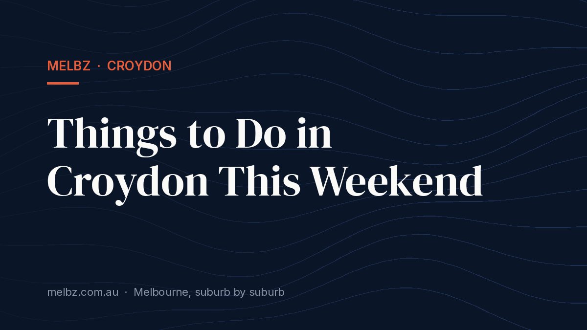 Title card: Things to Do in Croydon This Weekend