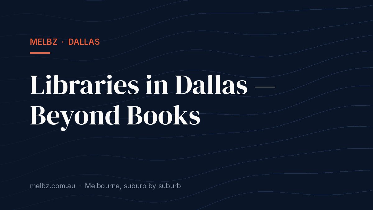 Title card: Libraries in Dallas — Beyond Books