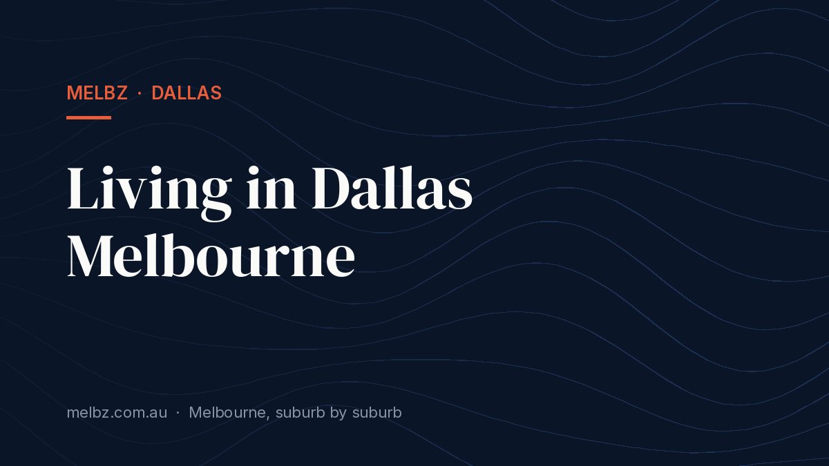Title card: Living in Dallas Melbourne